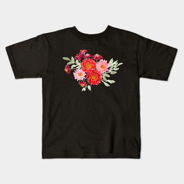 Florals Kids T-Shirt by Ratna Arts